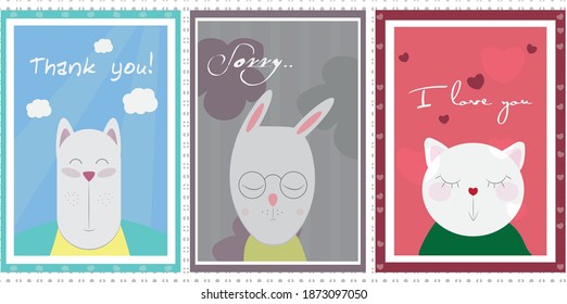 Emotional card for expressing feelings