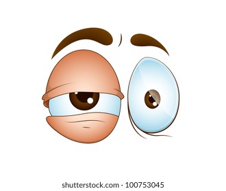 Emotional Cartoon Eye