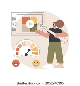 Emotional design abstract concept vector illustration. Interaction design, user positive experience, design of client emotions, product engagement, emotional marketing, UX abstract metaphor.