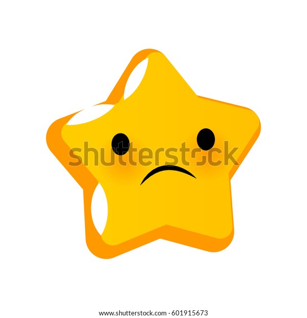 Emotional Despair Faces Star Smiles Vector Stock Vector (Royalty Free ...