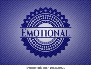  Emotional emblem with jean high quality background