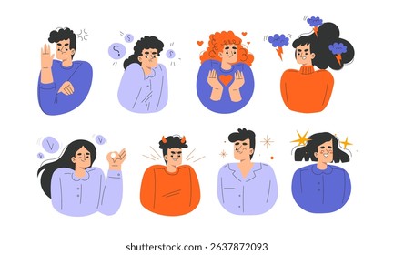Emotional Expressions and Reactions in the realm of Digital Illustration and Artwork