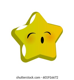 Emotional faces  suffer star sick smiles. Vector illustration smile icon. Face emoji yellow icon. Smile cute funny emotion face isolated background. Feelings, expression for message, sms.