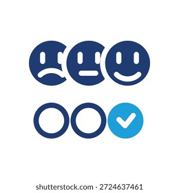 Diseño de Vector de icono de color de Comentarios emocional bueno para el Web o el App móvil