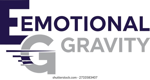 Emotional Gravity brain typography t-shirt design vector illustration for human feelings wisdom science and emotional awareness projects isolated on transparent background.