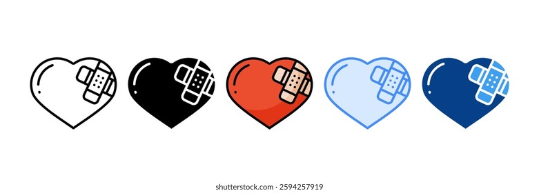 Emotional Healing Icon Set Multiple Style Collection