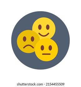 emotional icon in vector. Logotype