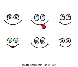 Emotional icons set #1 (happy, positive)