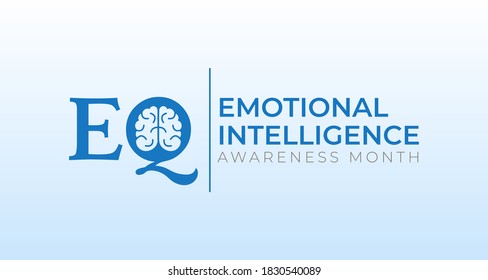 Banner de fondo sobre el mes de la conciencia sobre inteligencia emocional