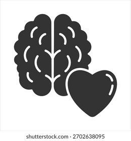Ilustración vectorial de iconos de glifos de inteligencia emocional