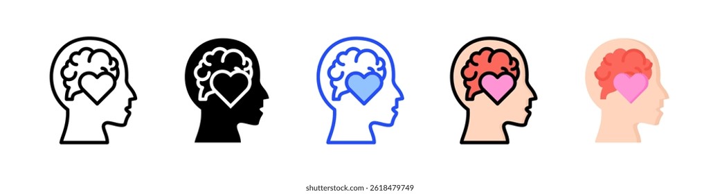Emotional Intelligence Icon Collection With Multiple Styles