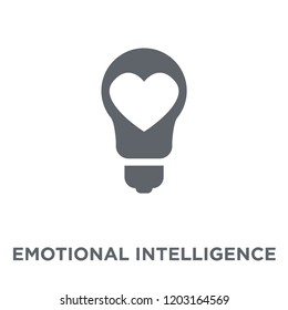 Emotional intelligence icon. Emotional intelligence design concept from Time managemnet collection. Simple element vector illustration on white background.