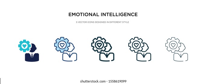 Emotional Intelligence Icon Different Style Vector Stock Vector ...