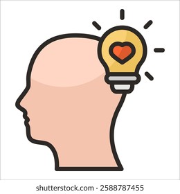 Emotional Intelligence Icon Element For Design