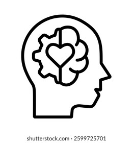 Emotional Intelligence Icon Element for Design