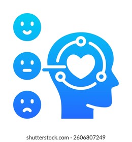 Emotional Intelligence Icon Element for Design