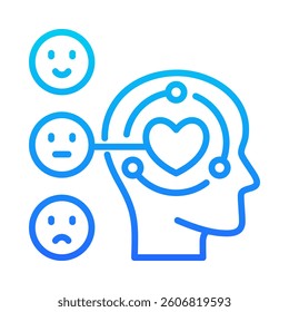 Emotional Intelligence Icon Element for Design