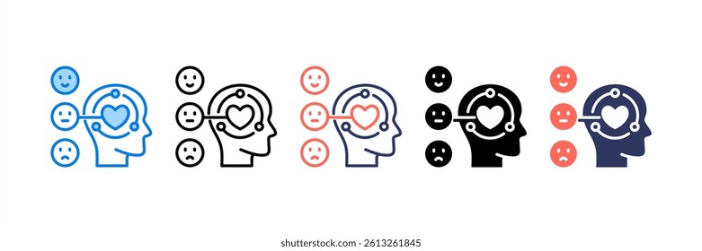 Emotional Intelligence Icon Element for Design