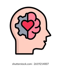 Elemento de icono de inteligencia emocional para el diseño
