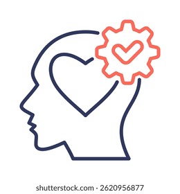 Elemento de icono de inteligencia emocional para el diseño