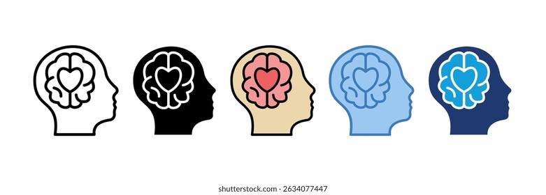 Emotional Intelligence Icon Element For Design