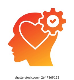 Elemento de icono de inteligencia emocional para el diseño