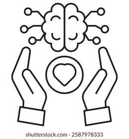 emotional intelligence icon, Mastering Emotional Intelligence for Personal and Professional Growth, The Power of Emotional Intelligence: Enhancing Relationships and Leadership, vector