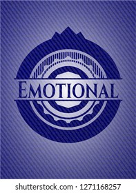 Emotional with jean texture