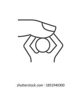 Emotional pressure line outline icon