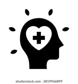 Emotional Relief Icon - Solid Black Glyph Icons For Conflict resolution and Business Management