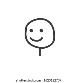 Emotional sticker internet meme icon  Vector illustration in flat design