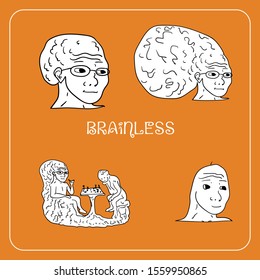emotional stickers internet  Brainless memes