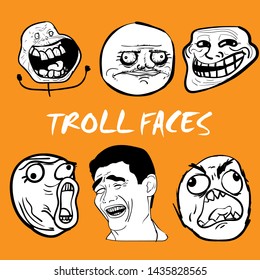 33 Vector meme faces Vector for Free Download
