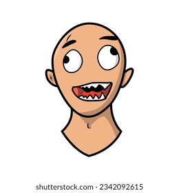 Troll Face Vector Hd PNG Images, Cool Cartoon Angry Troll Monster Face,  Alien, Silly, Teeth PNG Image For Free Download