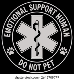 Emotional support human graphic design