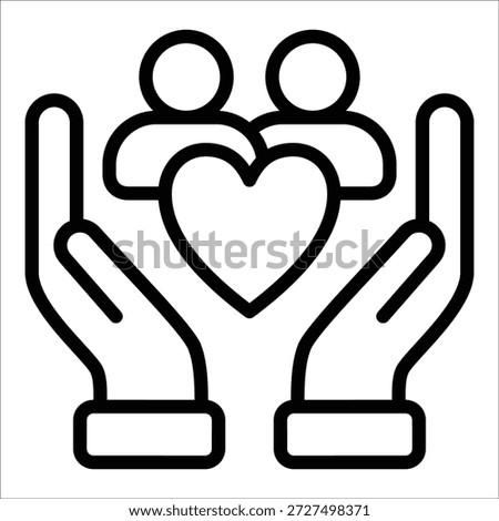 Emotional Support Icon Element For Design