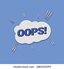 Emotional text. Flat style. Vector design, illustration.