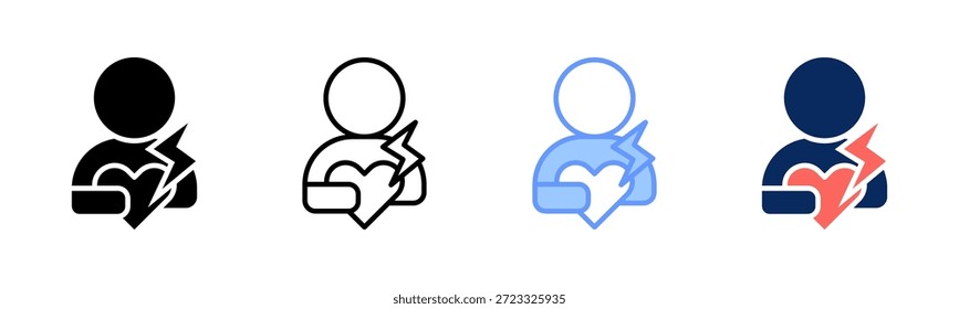 Conjunto de iconos de desencadenador emocional colección de estilos múltiples