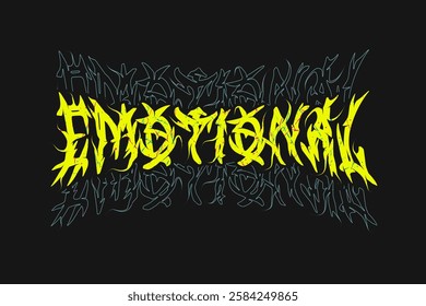 emotional vector illustration typography t shirt  design and etc