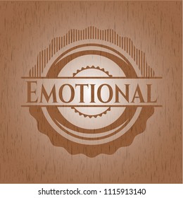 Emotional wooden signboards