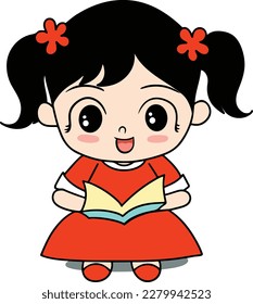 "Emotionally Empowered Girls" - a collection of illustrations that depict young girls experiencing a range of emotions while engaging in various activities.