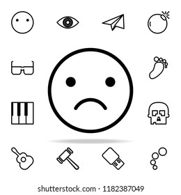 emotionally upset icon. web icons universal set for web and mobile on white background