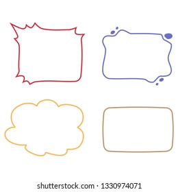 Emotions balloon border