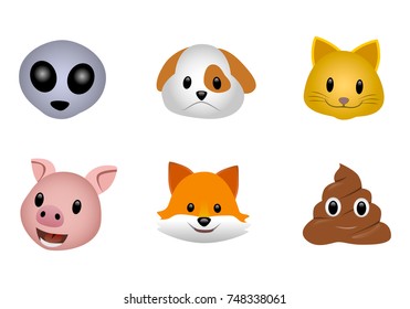 Emotions of different animals. Smartphone app