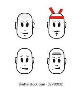 Emotions faces
