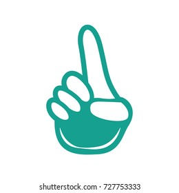 emotions with fingers icon vector