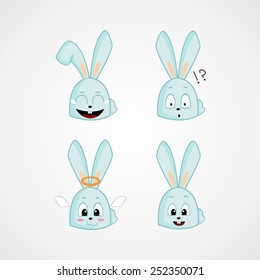 Emotions funny bunny.