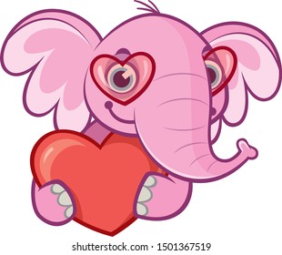Emotions of the Funny Pink Elephant