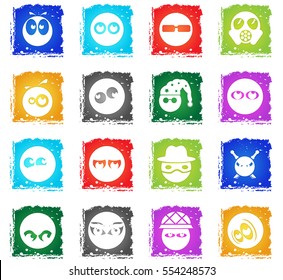 Emotions and glances simply symbols for web and user interface
