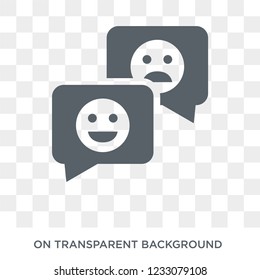 Emotions icon. Emotions design concept from Human resources collection. Simple element vector illustration on transparent background.